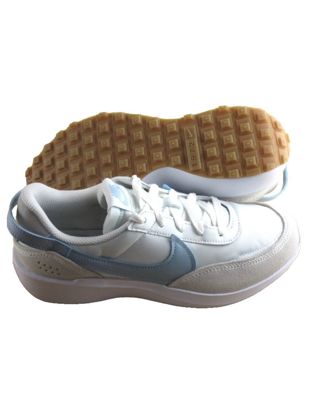 Nike Women's Waffle Debut Retro Running Shoes Platinum Armory Blue Size 8 NIB - Picture 2 of 7